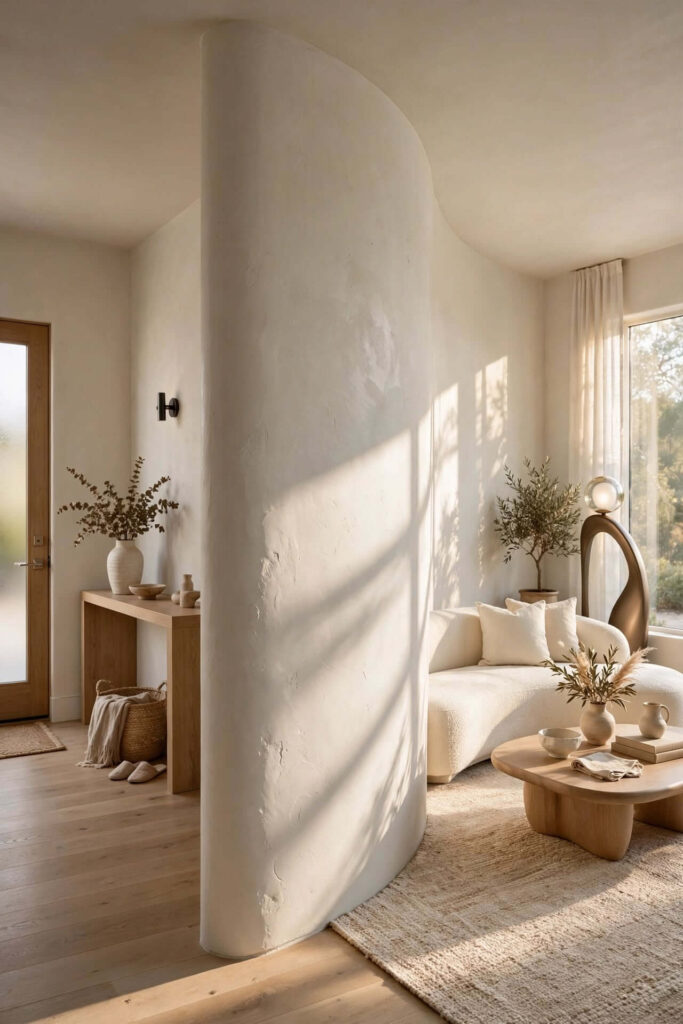 Curved Partition Wall