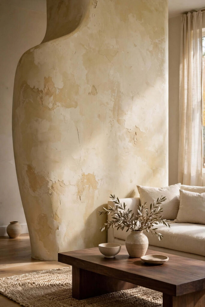 Textured Plaster Partition