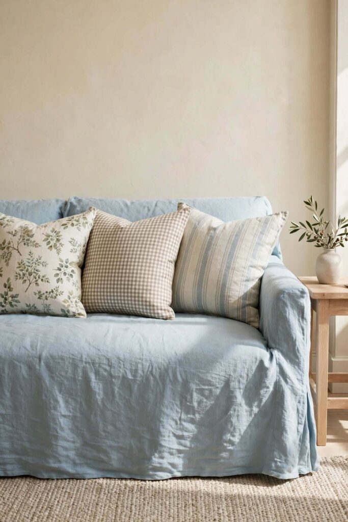 Add Patterned Cushions Without Overdoing It