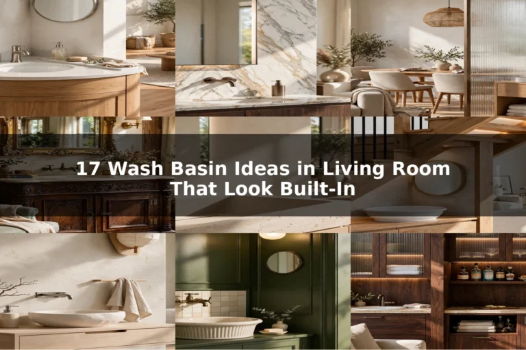 Wash Basin Ideas in Living Room That Look Built-In