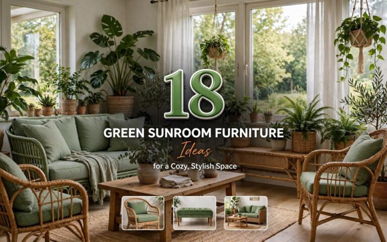 Green Sunroom Furniture Ideas