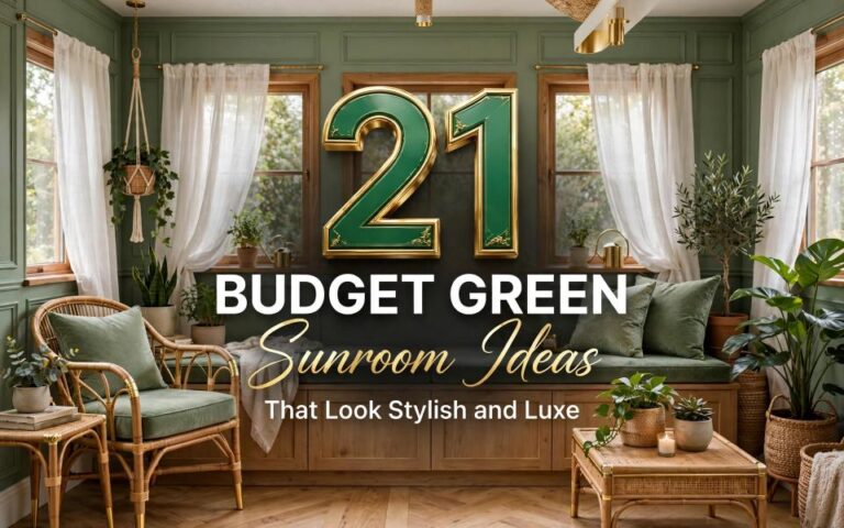 Budget Green Sunroom Ideas