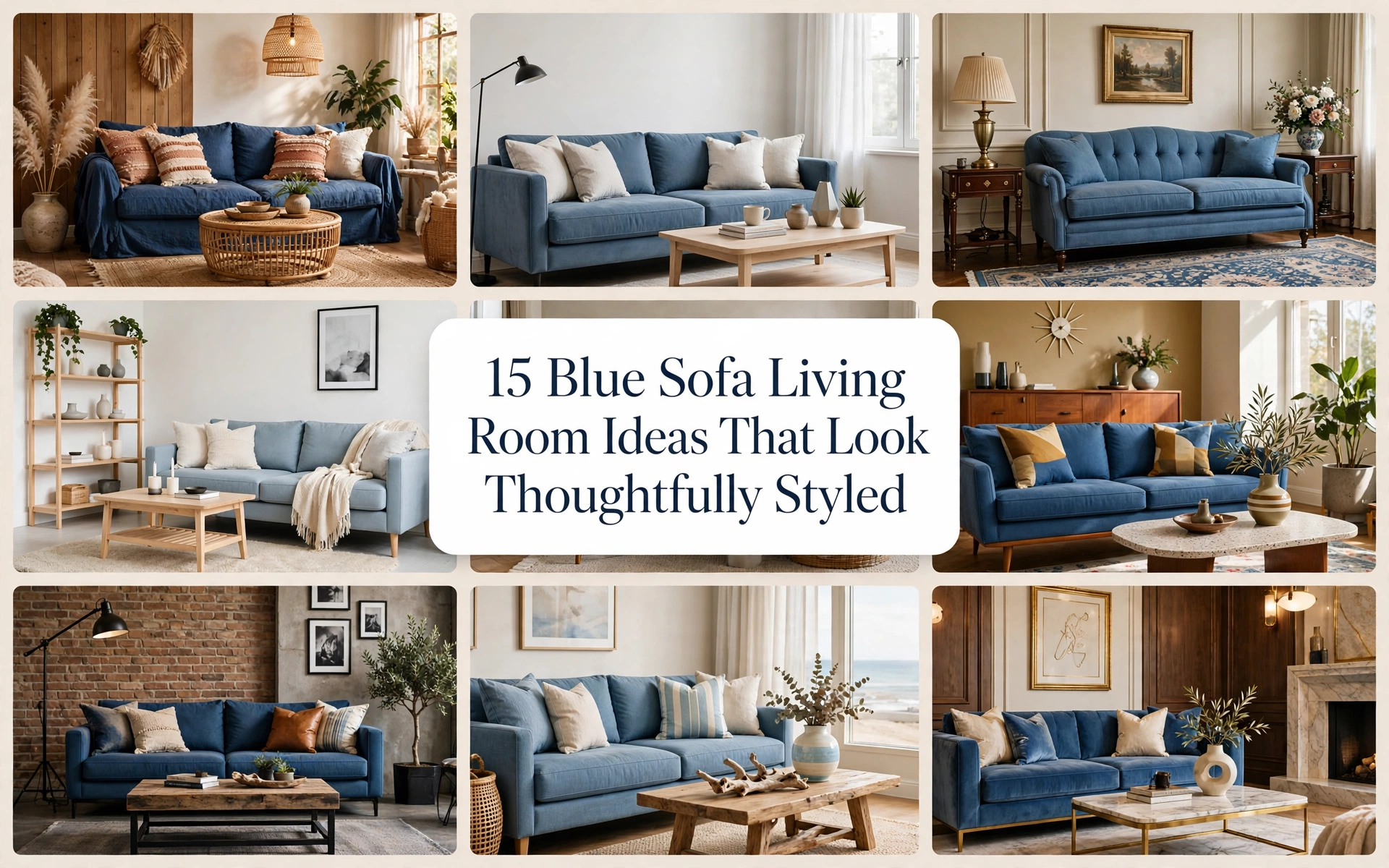 Blue Sofa Living Room Ideas