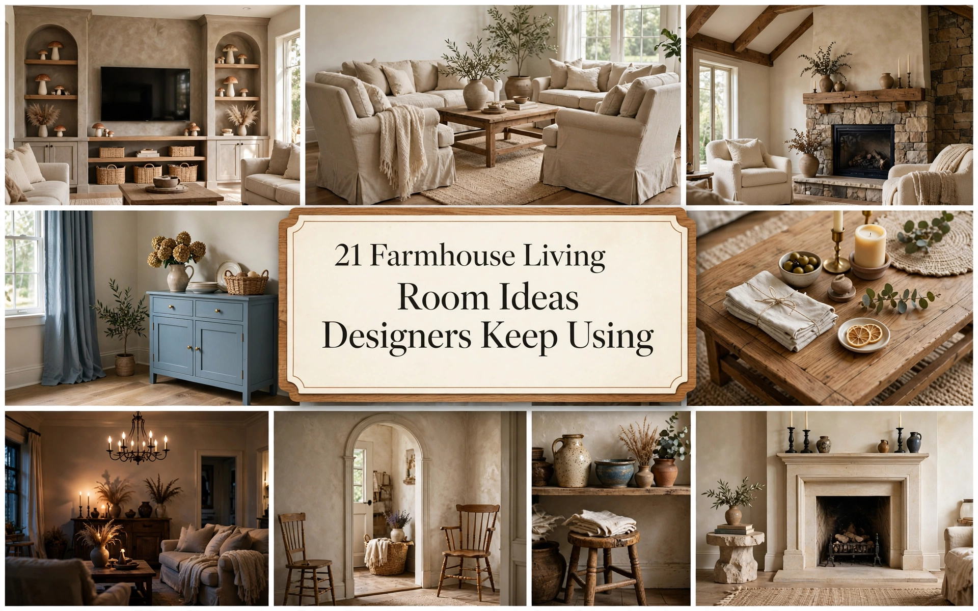 Farmhouse Living Room Ideas