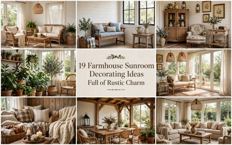 Farmhouse Sunroom Decorating Ideas Full of Rustic Charm
