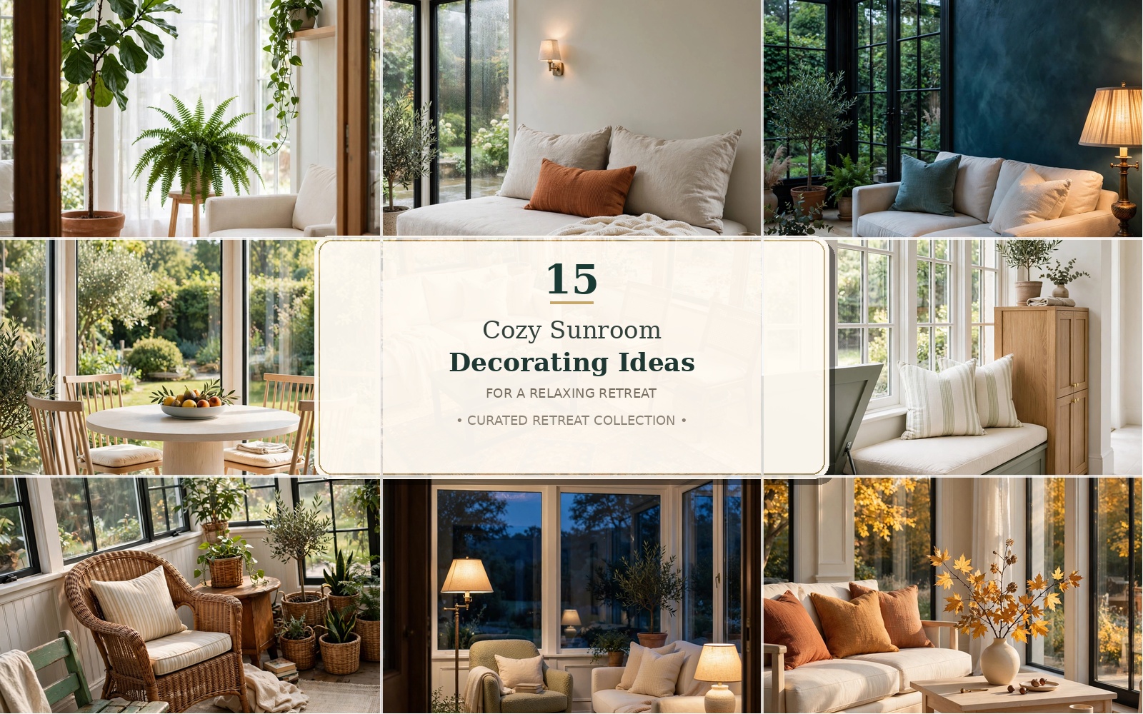 Cozy Sunroom Decorating Ideas for a Relaxing Retreat