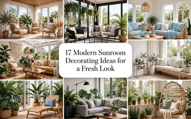 Modern Sunroom Decorating Ideas for a Fresh Look