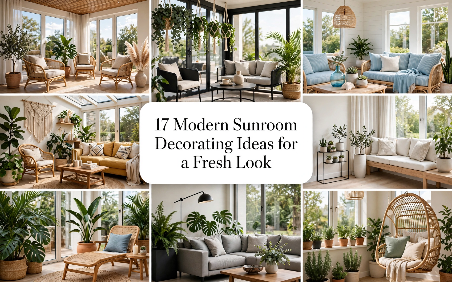 Modern Sunroom Decorating Ideas for a Fresh Look