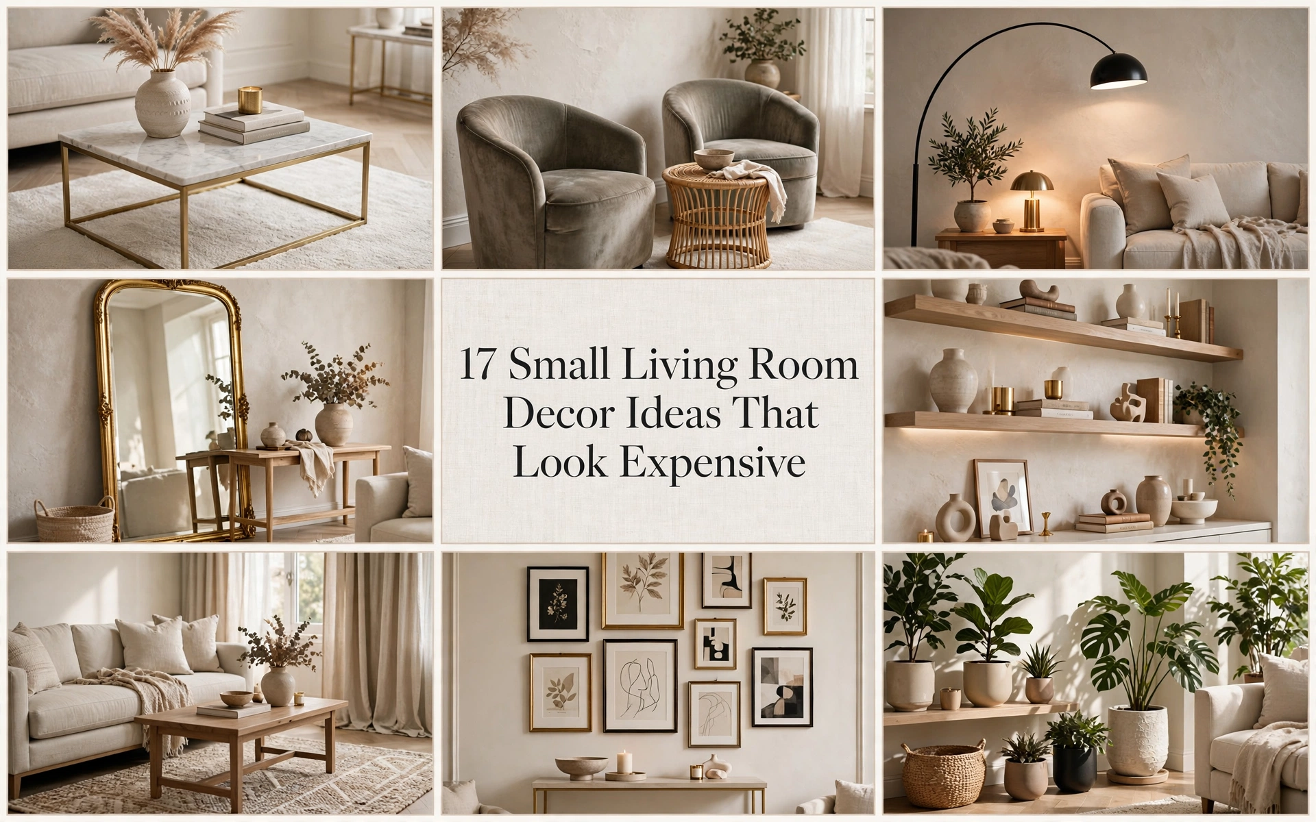 Small Living Room Decor Ideas That Look Expensive