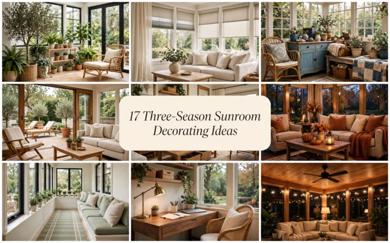 Three-Season Sunroom Decorating Ideas