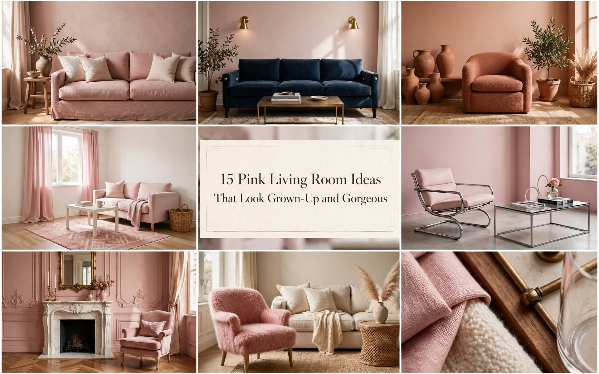 Pink Living Room Ideas