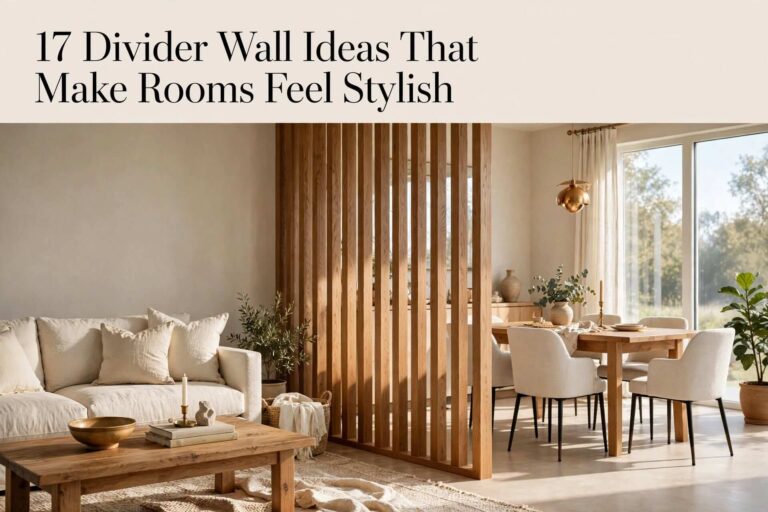 17 Divider Wall Ideas That Make Rooms Feel Stylish