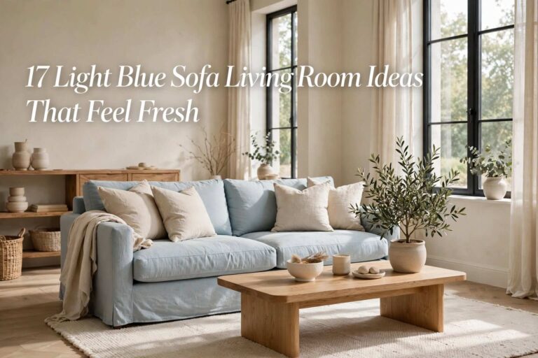 17 Light Blue Sofa Living Room Ideas That Feel Fresh