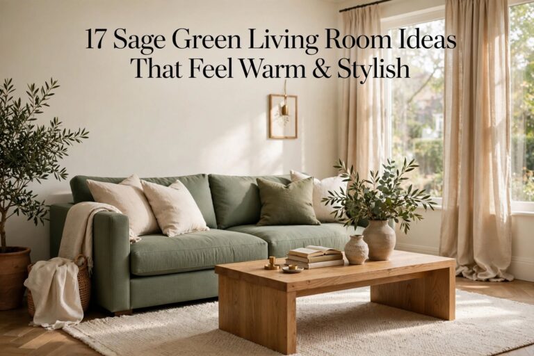 17 Sage Green Living Room Ideas That Feel Warm & Stylish