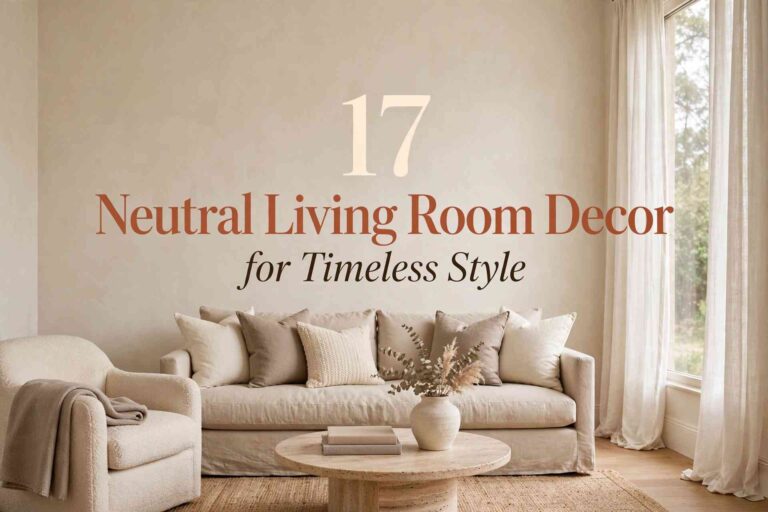 neutral living room decor