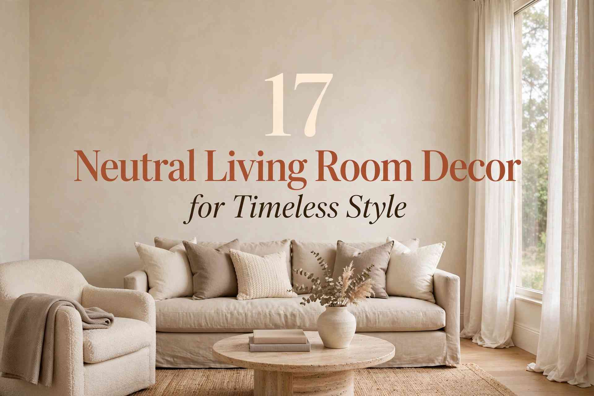 neutral living room decor