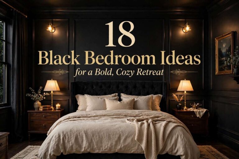 black bedroom ideas