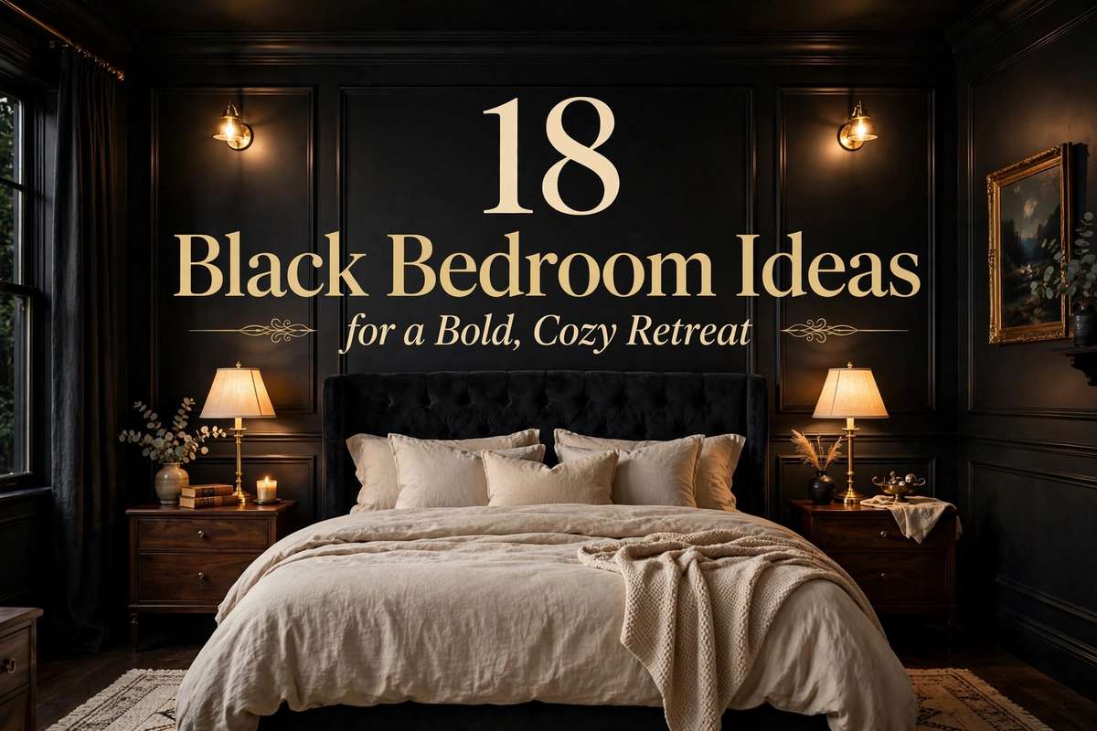 black bedroom ideas