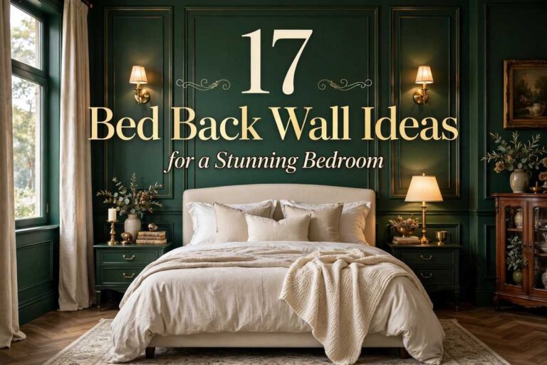 bed back wall ideas