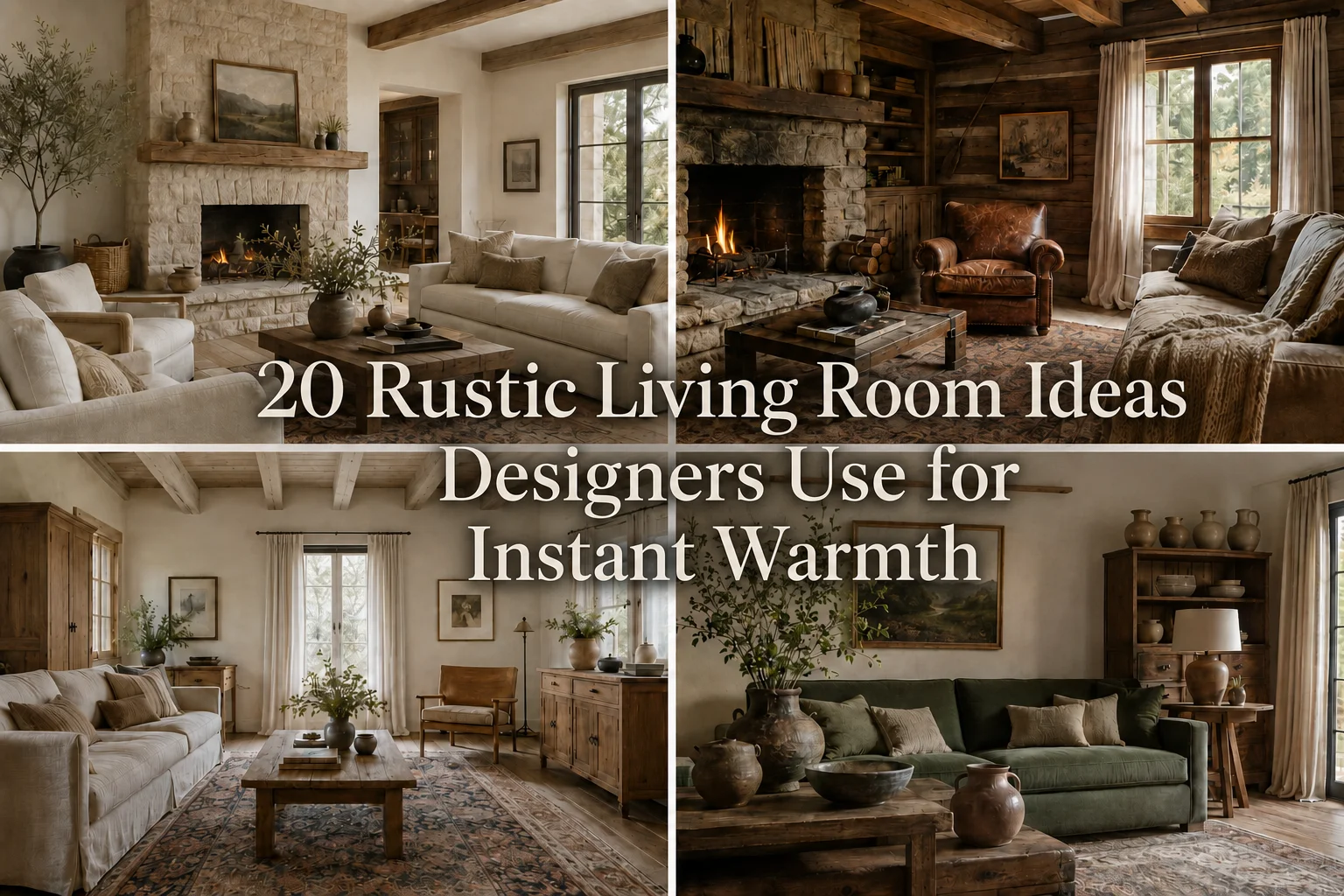 Rustic Living Room Ideas That Feel Warm, Not Dated